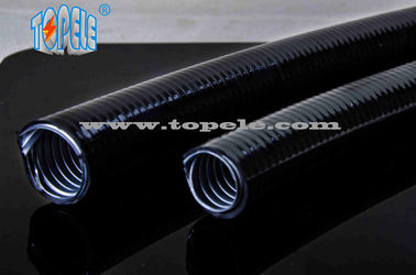 gewölbtes flexible Rohr Graues/Schwarzes PVC beschichtete elektrisches galvanisiertes flexibles Stahlrohr